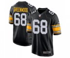 Pittsburgh Steelers #68 L.C. Greenwood Game Black Alternate Football Jersey