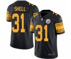 Pittsburgh Steelers #31 Donnie Shell Limited Black Rush Vapor Untouchable Football Jersey