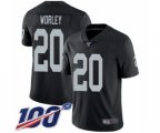 Oakland Raiders #20 Daryl Worley Black Team Color Vapor Untouchable Limited Player 100th Season Football Jersey