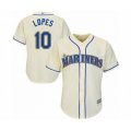 Seattle Mariners #10 Tim Lopes Authentic Cream Alternate Cool Base Baseball Player Jersey
