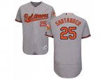 Baltimore Orioles #25 Anthony Santander Grey Flexbase Authentic Collection Stitched MLB Jersey