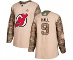 New Jersey Devils #9 Taylor Hall Authentic Camo Veterans Day Practice Hockey Jersey
