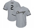 Chicago White Sox #2 Nellie Fox Grey Road Flex Base Authentic Collection Baseball Jersey