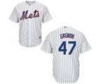 New York Mets Drew Gagnon Replica White Home Cool Base Baseball Player Jersey