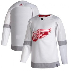 Detroit Red Wings adidas Blank White 2020-21 Reverse Retro Authentic Jersey