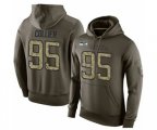 Seattle Seahawks #95 L.J. Collier Green Salute To Service Pullover Hoodie