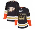 Anaheim Ducks #67 Rickard Rakell Authentic Black Drift Fashion Hockey Jersey
