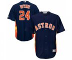 Houston Astros #24 Jimmy Wynn Replica Navy Blue Alternate Cool Base Baseball Jersey