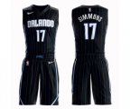 Orlando Magic #17 Jonathon Simmons Swingman Black Basketball Suit Jersey Statement Edition