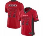 Tampa Bay Buccaneers #77 Caleb Benenoch Limited Red Rush Drift Fashion Football Jersey