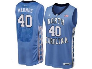 2016 Men\'s North Carolina Tar Heels Harrison Barnes #40 College Basketball Jersey - Blue