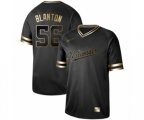 Washington Nationals #56 Joe Blanton Authentic Black Gold Fashion Baseball Jersey