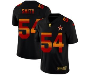 Dallas Cowboys #54 Jaylon Smith Black Red Orange Stripe Vapor Limited NFL Jersey