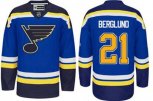St.Louis Blues #21 Patrik Berglund Light Blue Home Stitched NHL Jersey