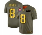 New York Giants #8 Daniel Jones Limited Olive Gold 2019 Salute to Service Football Jersey