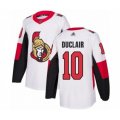 Ottawa Senators #10 Anthony Duclair Authentic White Away Hockey Jersey