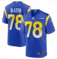 Los Angeles Rams Retired Player #78 Jackie Slater Nike Royal Vapor Limited Football Jersey