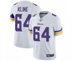Minnesota Vikings #64 Josh Kline White Vapor Untouchable Limited Player Football Jersey