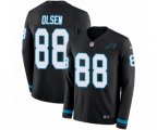 Carolina Panthers #88 Greg Olsen Limited Black Therma Long Sleeve NFL Jersey