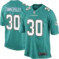 Miami Dolphins #30 Cordrea Tankersley Game Aqua Green Team Color NFL Jersey