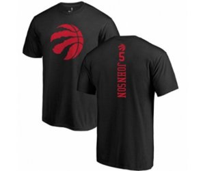 Toronto Raptors #5 Stanley Johnson Black One Color Backer T-Shirt