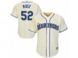 Seattle Mariners #52 Carlos Ruiz Replica Cream Alternate Cool Base MLB Jersey