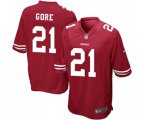 San Francisco 49ers #21 Frank Gore Game Red Team Color Football Jersey