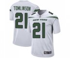 New York Jets #21 LaDainian Tomlinson Game White Football Jersey