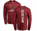 Arizona Cardinals #84 Jermaine Gresham Maroon Backer Long Sleeve T-Shirt