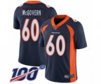 Denver Broncos #60 Connor McGovern Navy Blue Alternate Vapor Untouchable Limited Player 100th Season Football Jersey
