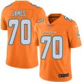 Miami Dolphins #70 Ja'Wuan James Elite Orange Rush Vapor Untouchable NFL Jersey