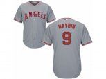 Los Angeles Angels of Anaheim #9 Cameron Maybin Replica Grey Road Cool Base MLB Jersey