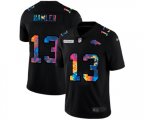 Denver Broncos #13 KJ Hamler Multi-Color Black 2020 NFL Crucial Catch Vapor Untouchable Limited Jersey