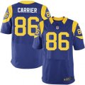 Los Angeles Rams #86 Derek Carrier Royal Blue Alternate Vapor Untouchable Elite Player NFL Jersey