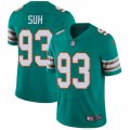 Miami Dolphins #93 Ndamukong Suh Aqua Green Alternate Vapor Untouchable Limited Player NFL Jersey