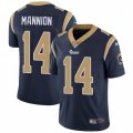 Los Angeles Rams #14 Sean Mannion Navy Blue Team Color Vapor Untouchable Limited Player NFL Jersey