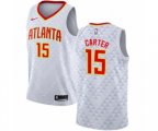 Nike Atlanta Hawks #15 Vince Carter Authentic White NBA Jersey - Association Edition