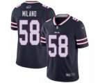Buffalo Bills #58 Matt Milano Limited Navy Blue Inverted Legend Football Jersey