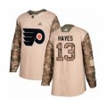 Philadelphia Flyers #13 Kevin Hayes Authentic Camo Veterans Day Practice Hockey Jersey