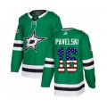 Dallas Stars #18 Jason Dickinson Authentic Green USA Flag Fashion Hockey Jersey