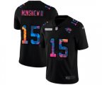 Jacksonville Jaguars #15 Gardner Minshew II Multi-Color Black 2020 NFL Crucial Catch Vapor Untouchable Limited Jersey