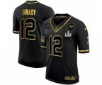 Tampa Bay Buccaneers #12 Tom Brady Black Super Bowl LV Jersey Salute To Service