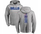 Buffalo Bills #20 Frank Gore Ash Backer Pullover Hoodie