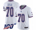 New York Giants #70 Kevin Zeitler Limited White Rush Vapor Untouchable 100th Season Football Jersey