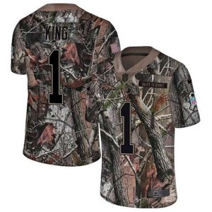 Denver Broncos #1 Marquette King Limited Camo Rush Realtree NFL Jersey