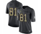 Miami Dolphins #81 Durham Smythe Limited Black 2016 Salute to Service Football Jersey