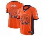Denver Broncos #49 Dennis Smith Limited Orange Rush Drift Fashion Football Jersey