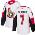 Ottawa Senators #7 Brady Tkachuk Authentic White Away NHL Jersey