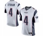 New England Patriots #4 Jarrett Stidham Game White Football Jersey