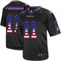 Baltimore Ravens #11 Breshad Perriman Elite Black USA Flag Fashion NFL Jersey